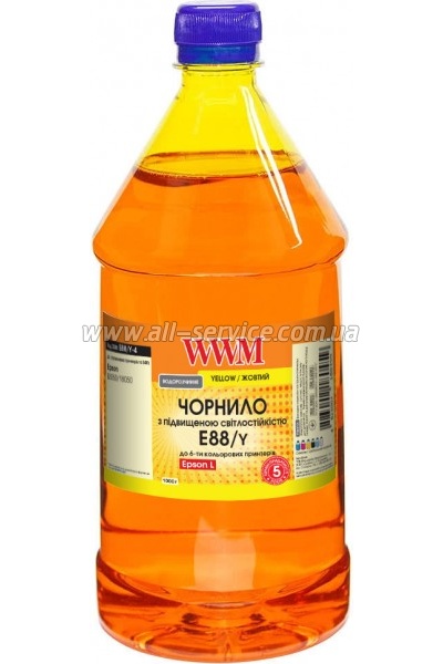 Чернила WWM Epson 108/ Epson L8050/ L18050 1000г Yellow (E88/Y-4) Чернила WWM Epson 108/ Epson L8050/ L18050 1000г Yellow (E88/Y-4)