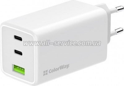 �������� ������� ColorWay C101B GaN Mini 100W PD white (CW-CHS061PD-WT)