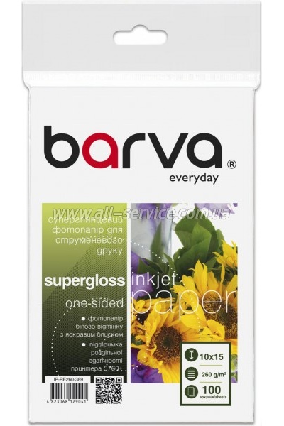 ���������� Barva Everyday SuperGlossy 260�/� 10x15 100� (IP-RE260-389)