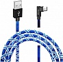���� ������ USB 2.0 AM to Micro 5P 1.0m White/Blue Grand-X (FM-08WB)