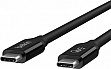 ���� ������ USB-C to USB-C 0.8m USB4 40Gbps 100W Black Belkin (INZ001BT0.8MBK)