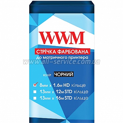  WWM 8  1.6 HD  Black (R8.1.6H)