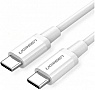 ���� ������ USB-C to USB-C 1.0m US264 ABS Shell White Ugreen (60518)