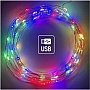 Гирлянда ColorWay Роса LED 100 10м разноцветная USB (CW-G-100L10NUMC) Гирлянда ColorWay Роса LED 100 10м разноцветная USB (CW-G-100L10NUMC)