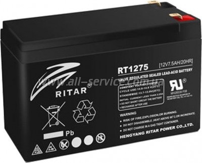 ������� � ��� Ritar AGM RT1275B 12V 7.5Ah (RT1275B)