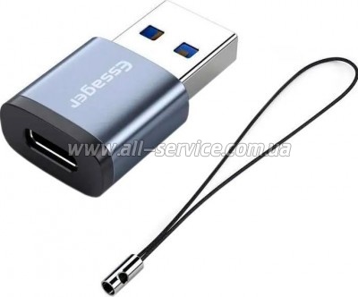 ������� USB 3.0 AM to USB-C F gray Essager (EZJCA-SRB0G)