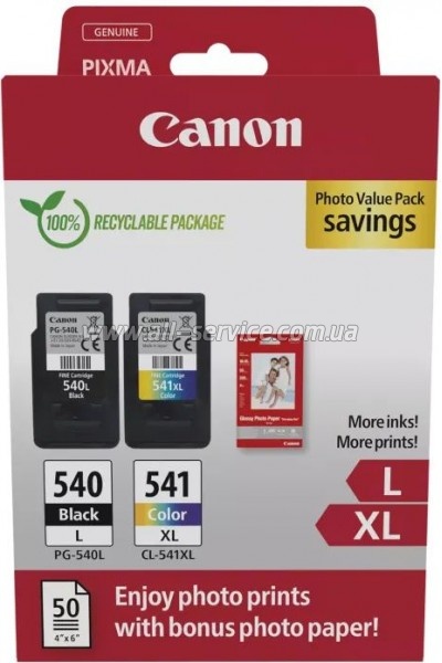   Canon PG-540L/ CL-541XL Black, Color +  (5224B012)