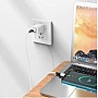 ���� ������ USB 2.0 AM to USB-C 1.0m 3A silicone white BOROFONE (6974443384796)