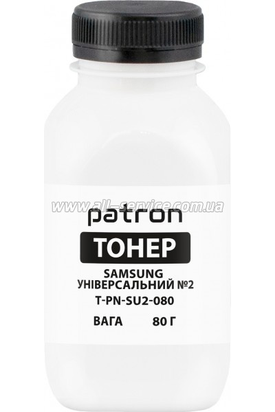 Тонер Patron Samsung Universal №2 бутль 80г Black (PN-SU2-080) Тонер Patron Samsung Universal №2 бутль 80г Black (PN-SU2-080)