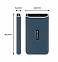 SSD  USB 3.1 Gen 2 Type-C Transcend ESD350C 960GB Navy Blue (TS960GESD350C)