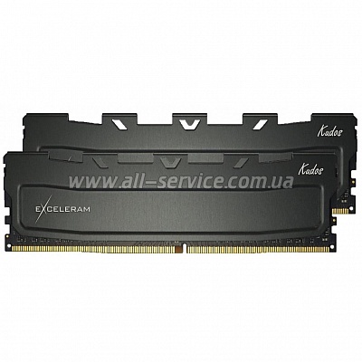  eXceleram DDR4 16GB 2x8GB 3200 MHz Kudos Black (EKBLACK4163216AD)