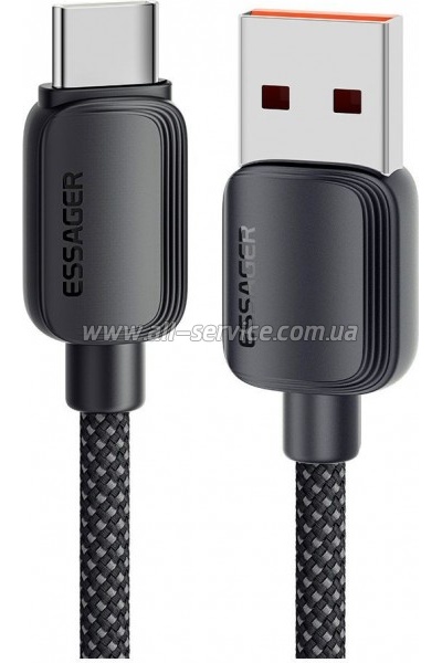 ���� ������ USB 2.0 AM to USB-C 2.0m 100W black Essager (EXC7A-WLA01-P)
