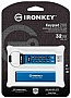  Kingston 32GB IronKey Keypad 200 AES-256 Encrypted Blue USB 3.2 (IKKP200/32GB)