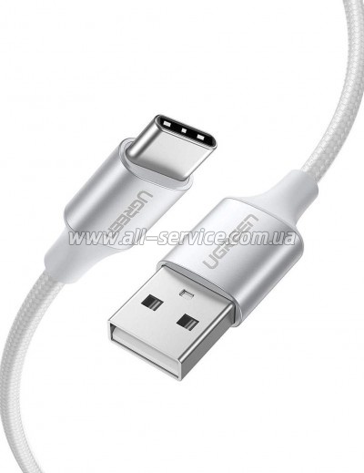 ���� ������ USB 2.0 AM to USB-C 0.5m 3A US288 white Ugreen (60130)