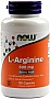  Now Foods L-, L-Arginine, 500 , 100  (NOW-00030)