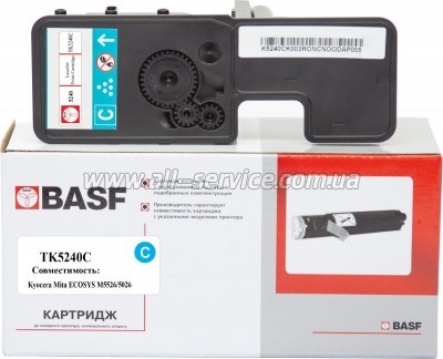 �����-�������� BASF Kyocera M5526cdn/ M5526cdw/ TK-5240C ������ 1T02R7CNL0 Cyan (BASF-KT-1T02R7CNL0)