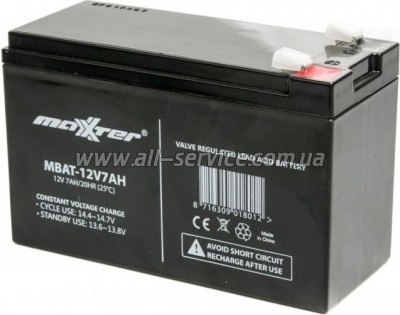 �������������� ������� Maxxter 12V 7Ah (MBAT-12V7AH)