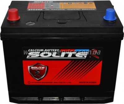 ���������� ������������ Solite R 75Ah (85D26R)