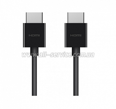  BELKIN HDMI 2.1 AM/AM, 4K HDR, Ultra High Speed HDMI w/Ethernet, 2, Black (AV10175bt2M-BLK)