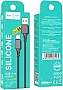 ���� ������ USB 2.0 AM to USB-C 1.0m silicone X101 Assistant black HOCO (6942007604079)