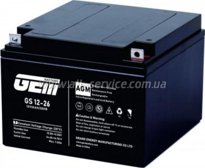 ������� � ��� GEM GS 12V 26Ah (GS 12-26)