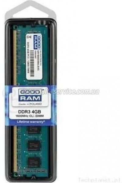     DDR3 4GB 1600 MHz Goodram (GR1600D364L11S/4G)