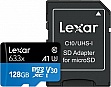 ����� ������ Lexar 128GB microSDXC class 10 UHS-I 633x (LSDMI128BB633A)