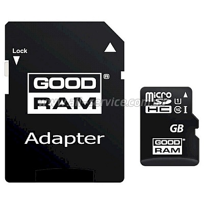   Goodram microSDXC M1AA 64GB UHS-I Class 10 + SD- (M1AA-0640R12)