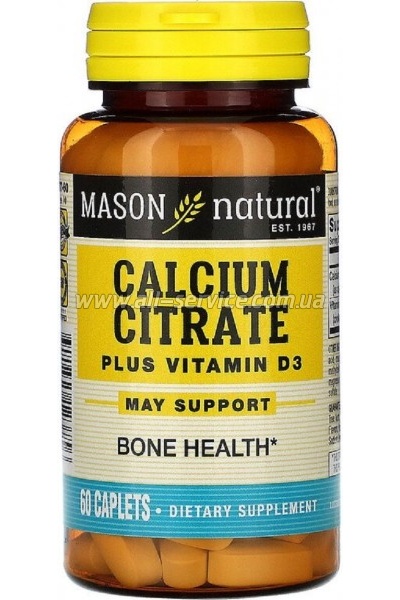  Mason Natural   +  D3, Calcium Citrate Plus Vitamin D3 (MAV-12375)