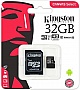   32GB Kingston microSDHC C10 UHS-I + SD  (SDCS/32GB)