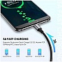 ���� ������ USB 2.0 AM to USB-C 1.0m US288 Aluminum Braid Black Ugreen (60126)