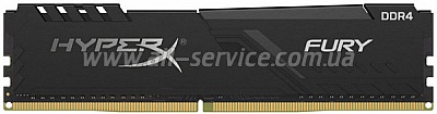  Kingston 16Gb DDR4 2400M Hz HyperX Fury Black (HX424C15FB3/16)