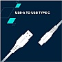 ���� ������ USB 2.0 AM to USB-C 1.2m 18W White Canyon (CNS-AC18SC12W)