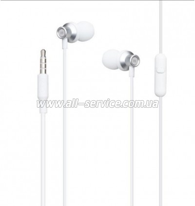 �������� XO EP15 In-ear Metal Earphone 1.2 � White (6920680866175)