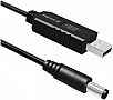 ������ ������� USB to DC 5.5x2.5mm 12V 1.0m black ColorWay (CW-CBUD067-BK)