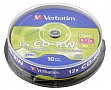  Verbatim CD-RW DL+ 700 MB/80 min 8x-12x Cake Box 10 (43480)