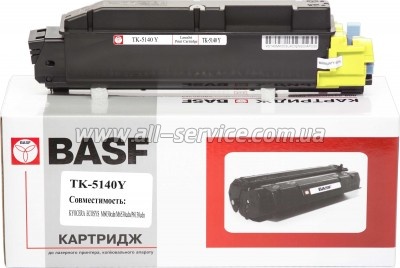 �����-�������� BASF Kyo�era Mita ECOSYS M6030cdn/ TK-5140 ������ 1T02NRANL0 Yellow (BASF-KT-TK5140Y)