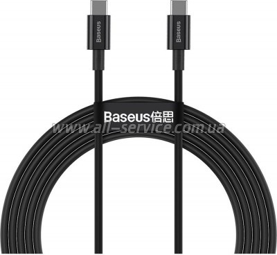 ���� ������ USB-C to USB-C 2.0m 100W black Baseus (CATYS-C01)