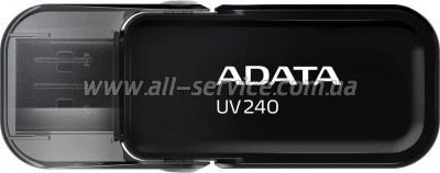 USB   ADATA 32GB UV240 Black USB 2.0 (AUV240-32G-RBK)