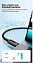 ���� ������ USB-C to USB-C 2.0m 240W Black Baseus (CAWJ040101)