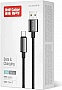 ���� ������ USB 2.0 AM to USB-C 1.0m 3A zinc alloy braided black ColorWay (CW-CBUC098-BK)