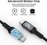 ���� ������ USB-C to USB-C 2.0m USB4 Gen 3 240W Choetech (XCC-1042)