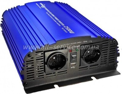 ������������� �������� 12V/220V MS-2500 2500W USB Shuko*2 Tommatech (29448)