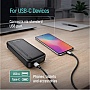���� ������ USB 2.0 AM to USB-C 1.0m 3A zinc alloy braided black ColorWay (CW-CBUC098-BK)