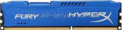  4Gb KINGSTON HyperX OC DDR3 1866Mhz CL10 Fury Blue Ret (HX318C10F/4)