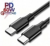 ���� ������ USB-C to USB-C 1.0m US286 3A Black Ugreen (50997)