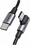 ���� ������ USB-C 2.0 to USB-C 1.0m 90� corner US334 black Ugreen (70643)