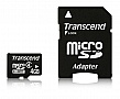   4GB TRANSCEND microSDHC Class 4 + SD  (TS4GUSDHC4)