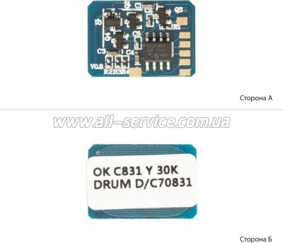 Чип drum-картриджа АНК OKI 831/ 841/ 822 Yellow (1800952) Чип drum-картриджа АНК OKI 831/ 841/ 822 Yellow (1800952)