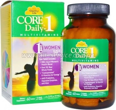 ������������� Country Life �������������� ��� ������, 50+, Core Daily-1 for Women 50+, (CLF-08196)
